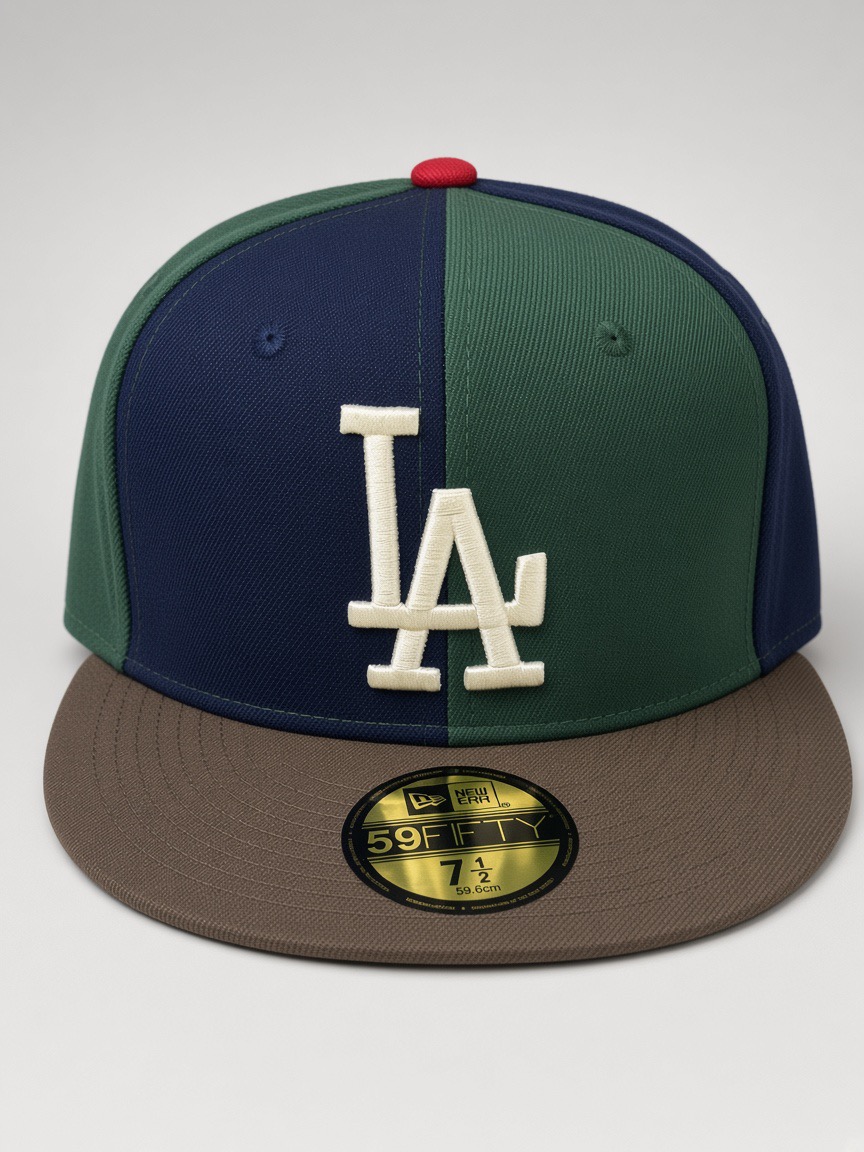 Los Angeles Dodgers — Green / Navy Split Panel